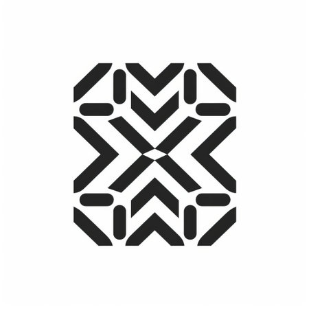 the icon, set against a crisp white background, showcases a stunning pattern design that exudes minimalistic elegance, perfect for modern digital interfaces, websites, and mobile apps, adding a touch of sophistication to any visual identity or branding project. ai generatedの素材