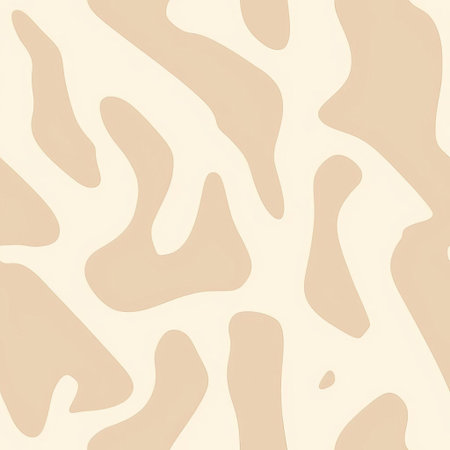 the wallpaper features a modern minimal endless pattern with cream hues, creating a soothing and calming atmosphere, perfect for interior design and home decor, adding a touch of elegance and sophistication to any room, ideal for backgrounds and textures. ai generatedの素材