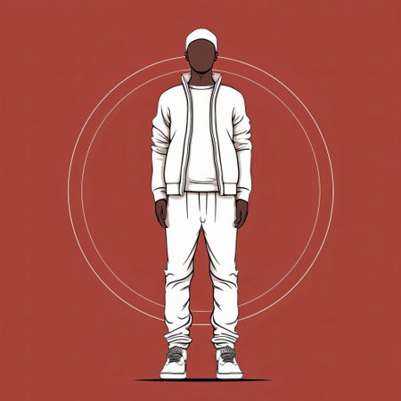 woman standing confidently in a powerful pose, illustrated in a simple yet striking line art vector image, showcasing her full body in a minimalist yet elegant style, perfect for modern designs, posters, and digital art projects. ai generatedの素材