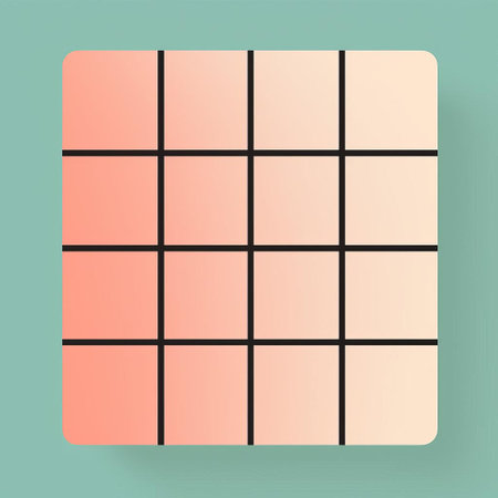 the grid icon, set against a clean white background, exudes a sense of simplicity and modernity, perfect for use in digital designs, websites, and mobile applications, where a touch of minimalism is essential for a sleek and contemporary look, evoking feelings of clarity and precision. ai generatedの素材