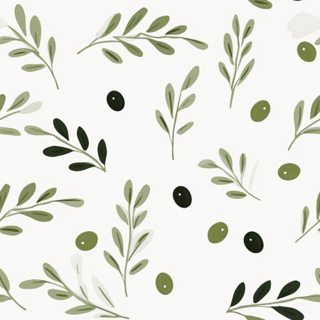 the minimalist design features a modern endless pattern with a soothing olive and white color scheme, creating a sense of calmness and serenity, perfect for backgrounds, wallpapers, and graphic designs, evoking feelings of simplicity, elegance, and sophistication. ai generatedの素材
