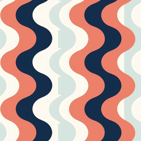 the geometric pattern features a modern minimal design with an endless repetition of shapes in two contrasting colors, creating a visually striking and harmonious composition that adds a touch of sophistication to any digital or print project. ai generatedの素材