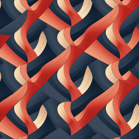 the geometric pattern features a modern and minimal design with an endless repetition of shapes in two contrasting colors, creating a visually striking and harmonious visual effect, perfect for backgrounds, wallpapers, and design elements. ai generatedの素材