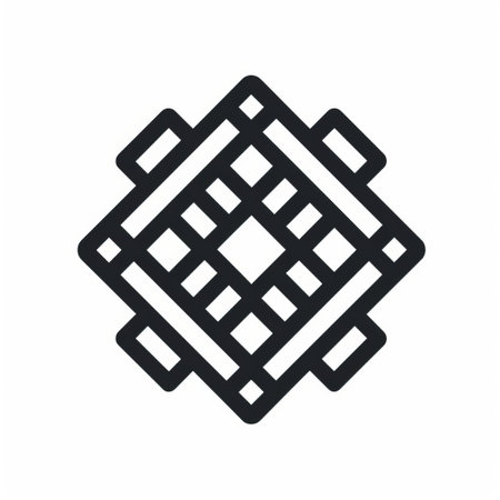 the icon, set against a crisp white background, showcases a stunning pattern design that exudes minimalistic elegance, perfect for modern digital interfaces, apps, and websites, ideal for designers seeking sleek and sophisticated visual elements for their projects. ai generatedの素材