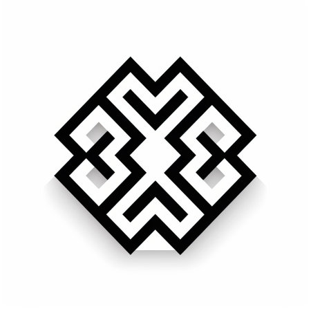 the icon, set against a clean white background, showcases a stunning pattern design that exudes minimalistic elegance, perfect for modern digital products, websites, and mobile apps, requiring a touch of sophistication and visual appeal. ai generatedの素材