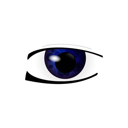 Eye. Human eyes closeup. Beautiful big eyes. Illustrationの写真素材