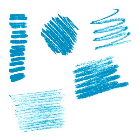A set of pastels. Pastel strokes for creativity and design. Texture pastel black and white. Illustrationの写真素材