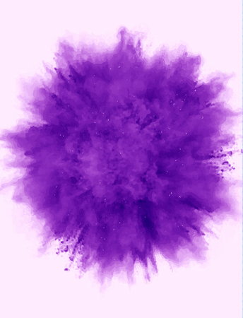 A colored explosion of powder. Flying in different directions powder for design and decoration. Illustrationの写真素材