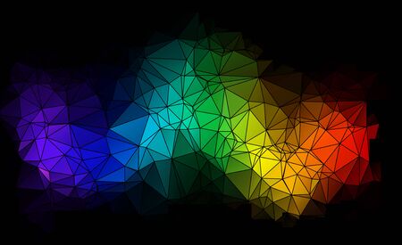 Polygon background. Abstract background of the triangles, vector illustration.のイラスト素材