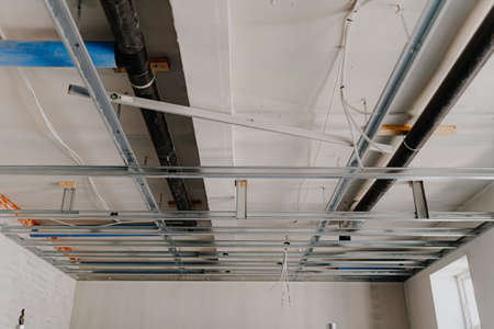 renovation of the suspended ceilingの写真素材