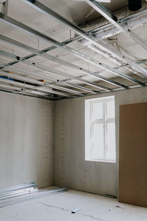 renovation of the suspended ceilingの写真素材