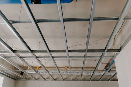 renovation of the suspended ceilingの写真素材