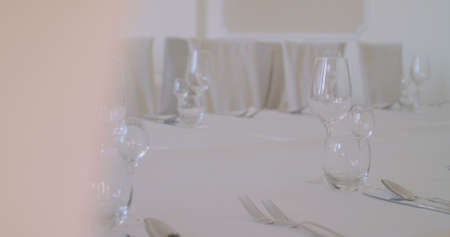 decorated table for a wedding dinner