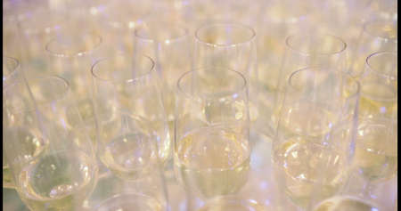 New Year Champagne Flutesの写真素材