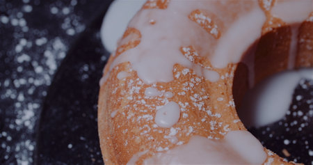 Freshly Baked Traditional Easter Cake Rotatingの写真素材