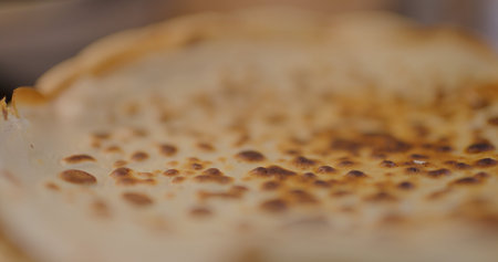 Close-Up of a Fresh Sweet Pancakeの写真素材