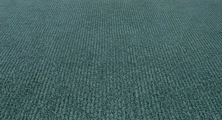 Closeup of Teal Loop Pile Carpet Texture Backgroundの素材