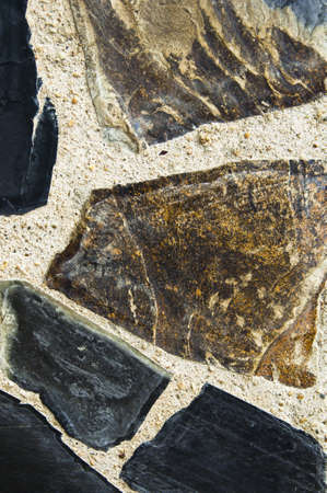 Pattern of surface tiles and design with in wall building.の写真素材