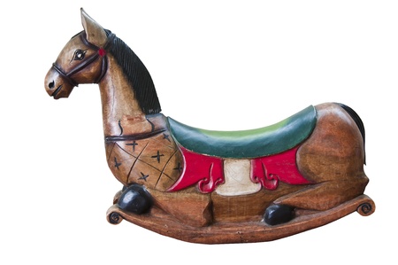 horse  made of wooden with handicraft.の写真素材
