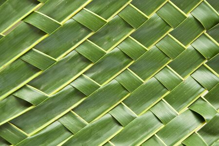 Traditional Thai- style handicraft  art with coconut leaf.の写真素材