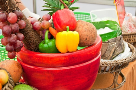Group of fruit and vegetableの写真素材