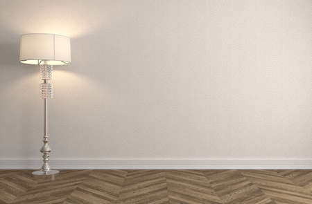 interior with lamp. 3d illustrationの写真素材