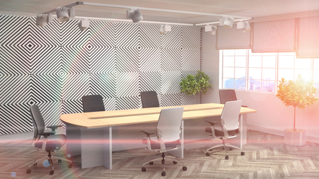 Office interior. 3D illustrationの写真素材