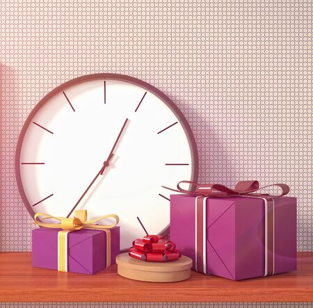 Interiors decoration. 3D Illustration