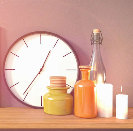 Interiors decoration. 3D Illustrationの写真素材