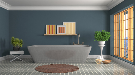 Bathroom interior. 3D illustrationの写真素材