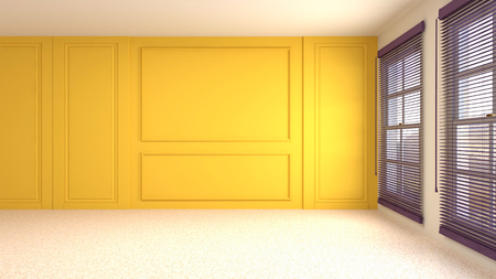 Empty interior. 3d illustrationの写真素材