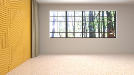 Empty interior. 3d illustrationの写真素材