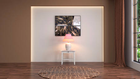 Empty interior. 3d illustrationの写真素材