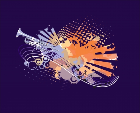An abstract pipe on blue backgroundのイラスト素材
