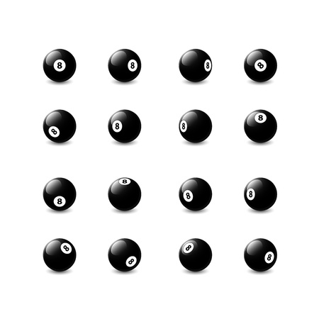 Eight with a displaced center iconsのイラスト素材