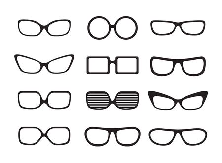 glasses setのイラスト素材