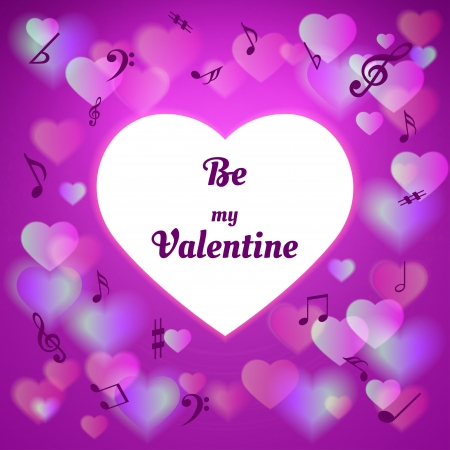 purple valentineのイラスト素材