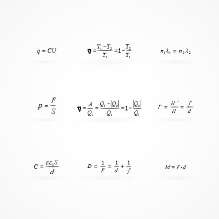 background with equations and formulasのイラスト素材