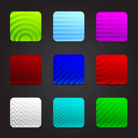 Conceptual illustration of colorful squaresのイラスト素材