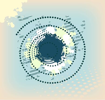 abstract blue swirlのイラスト素材