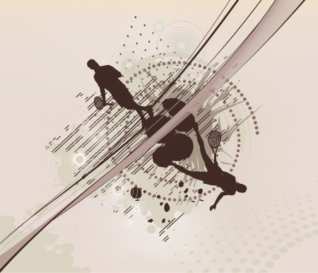 tennis dotted backgroundのイラスト素材