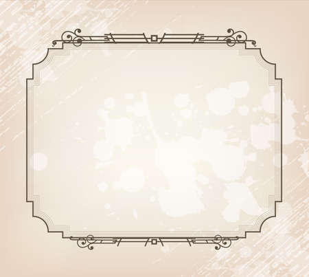 beauty vintage borderのイラスト素材