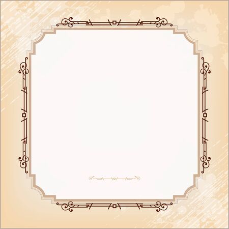 Vintage imperial frame grunge backgroundのイラスト素材
