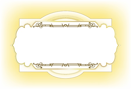 vintage frame design for post cardのイラスト素材