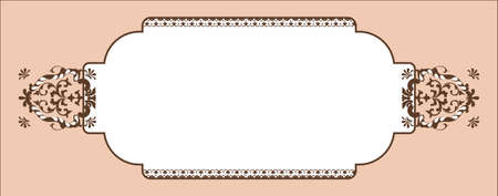 Template frame design for greeting cardのイラスト素材