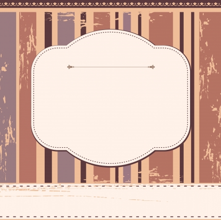 Scrap card,vintage designのイラスト素材