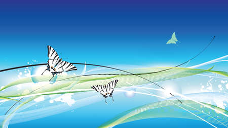 abstract  blue backgroundのイラスト素材