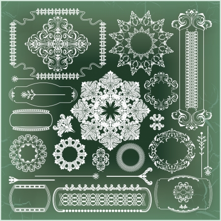 floral textures in victorian styleのイラスト素材