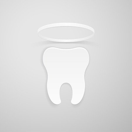 Tooth with a nimbusのイラスト素材