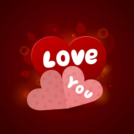 Beautiful festive greeting card with hearts for any holidayのイラスト素材